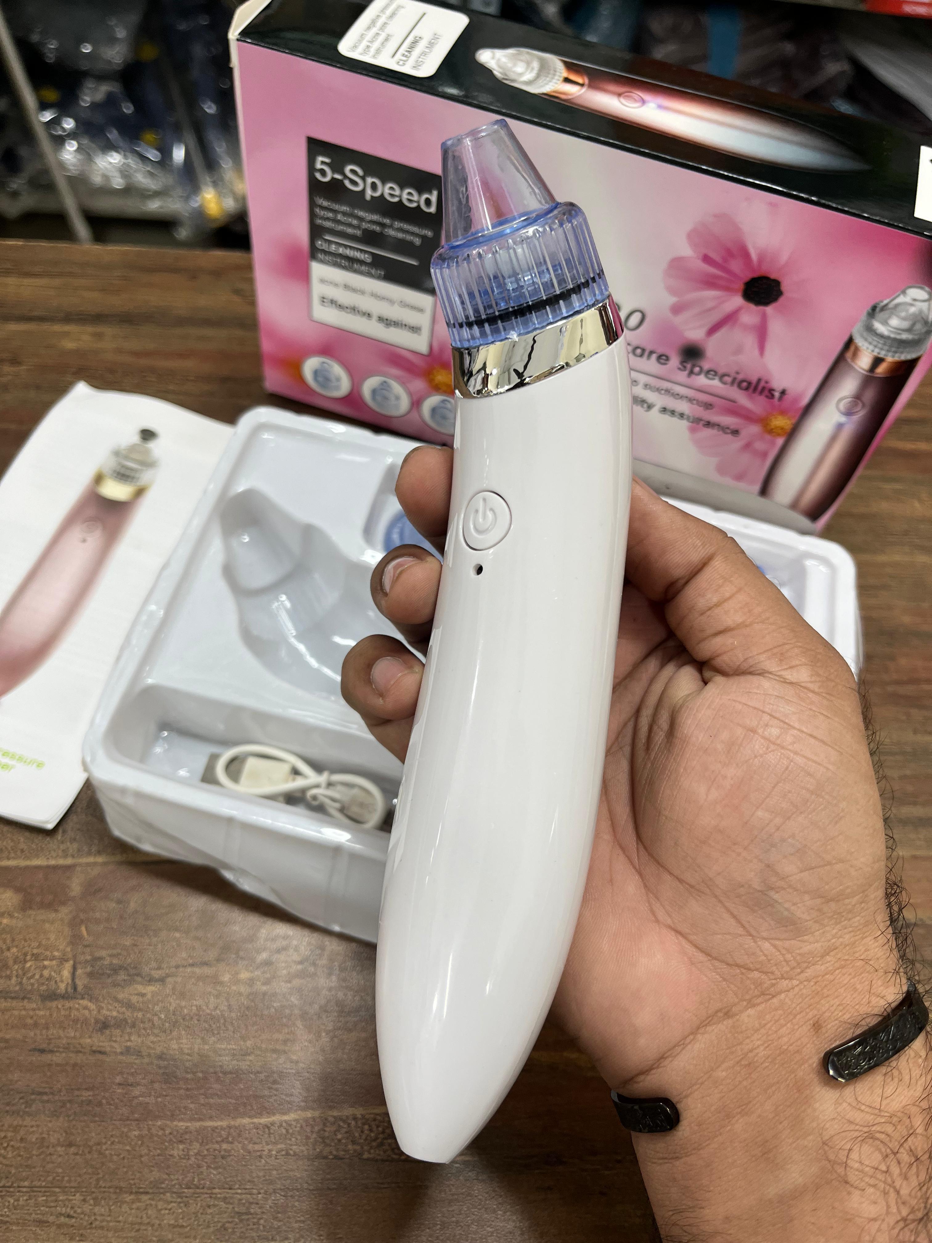 5in1 Rechargeable Black Head Remover Derma Vacuum Suction