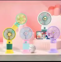 Mini Handy Fruit Fan | Portable USB Rechargeable Cooling Fan | Cute Fruit Design Hand Fan for Summer
