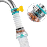 Fan Faucet 360° Water-Saving Tap | Anti-Splash Sprayer Nozzle Filter Aerator Diffuser for Kitchen & Bathroom Random Color