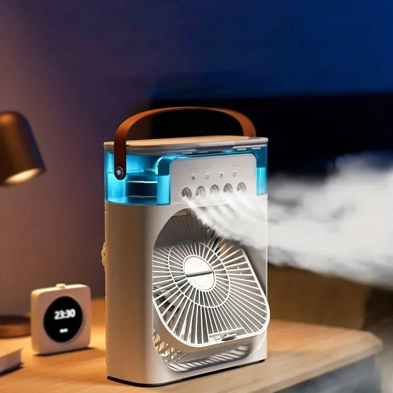 Portable Air Cooling Fan with Mist Spray